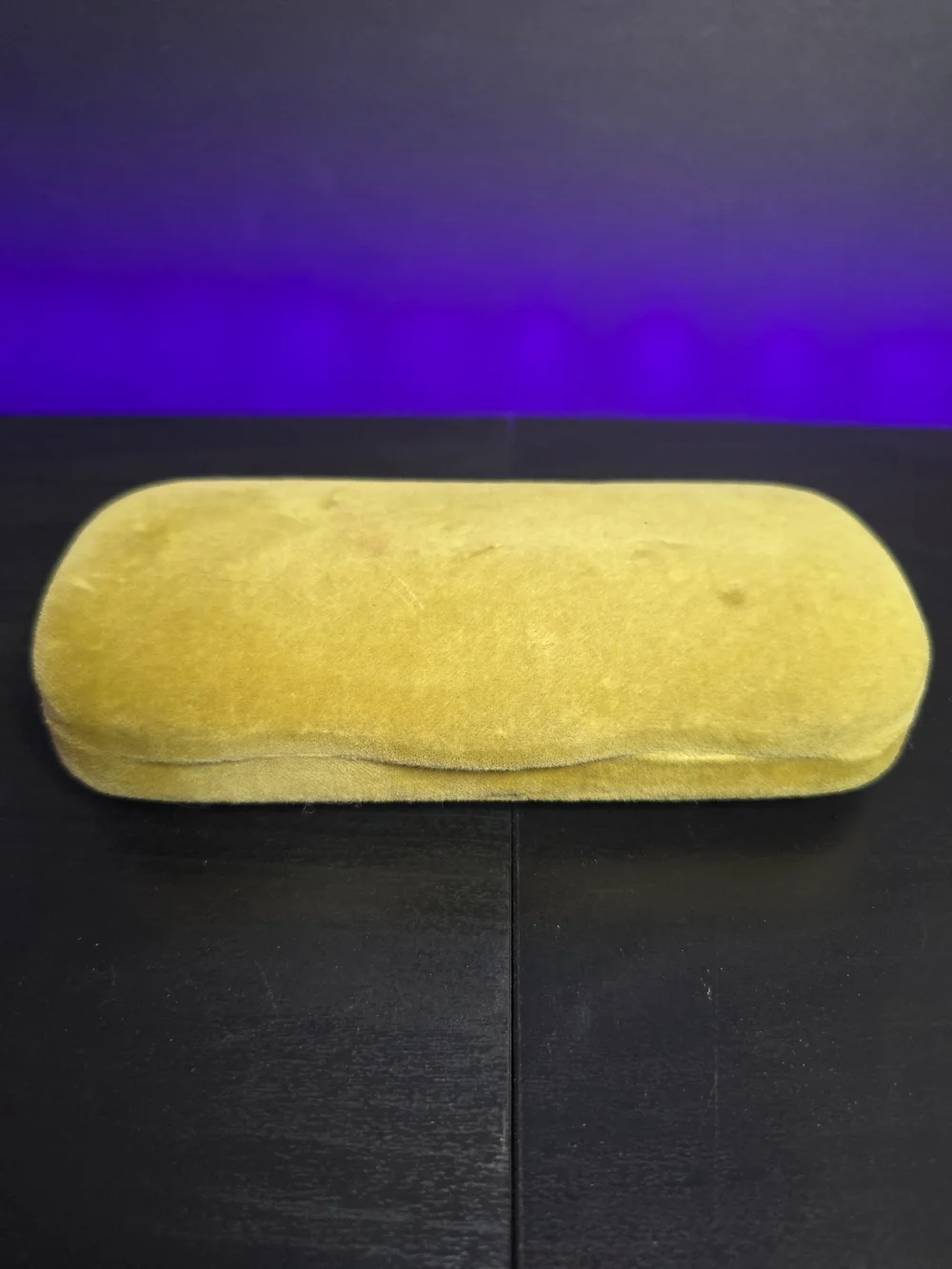 Gucci Velvet Sunglasses Case in Mustard Yellow with Dust Cloth